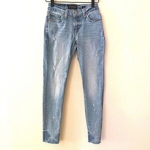 Lucky Brand Sasha Super Skinny Splatter Jeans size 0/25
